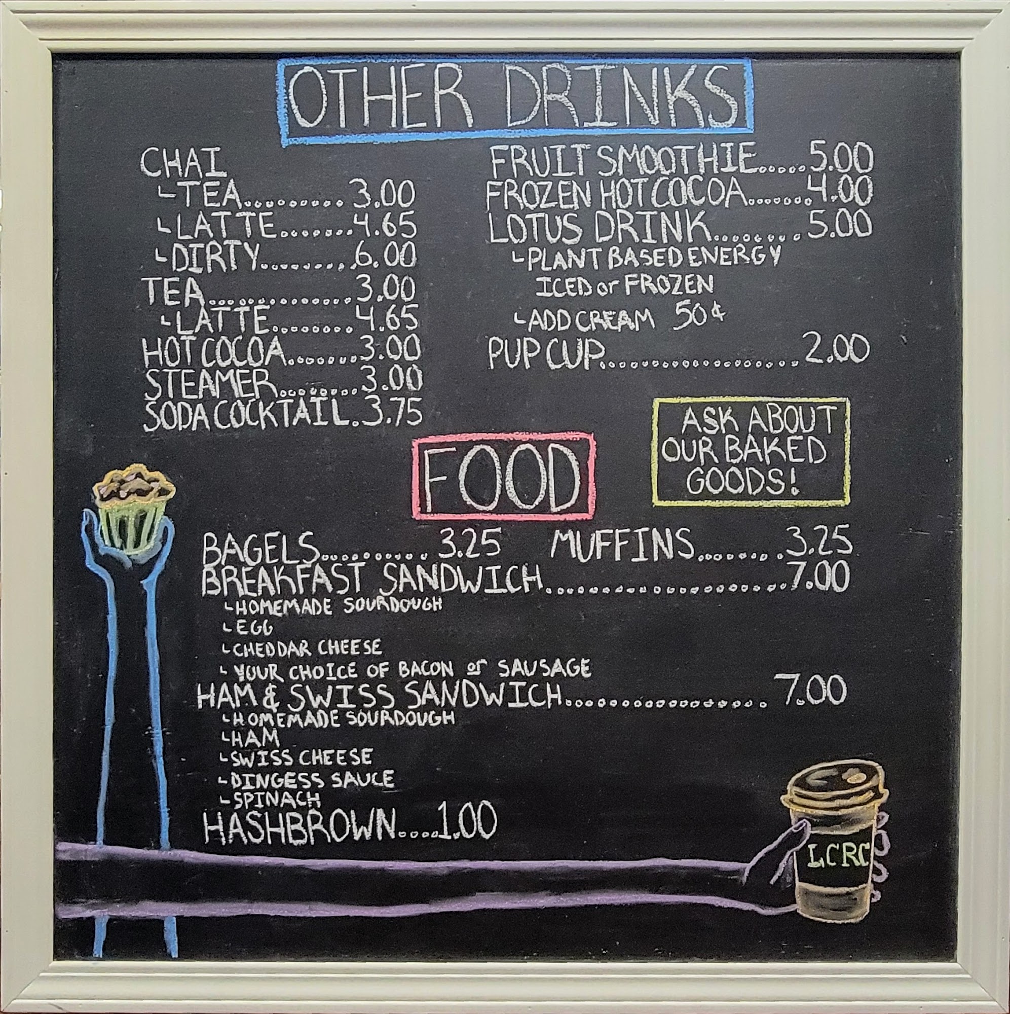 Leonard’s Coffee Roasting Co. Menu