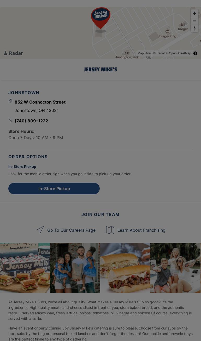 Jersey Mike's Subs Menu