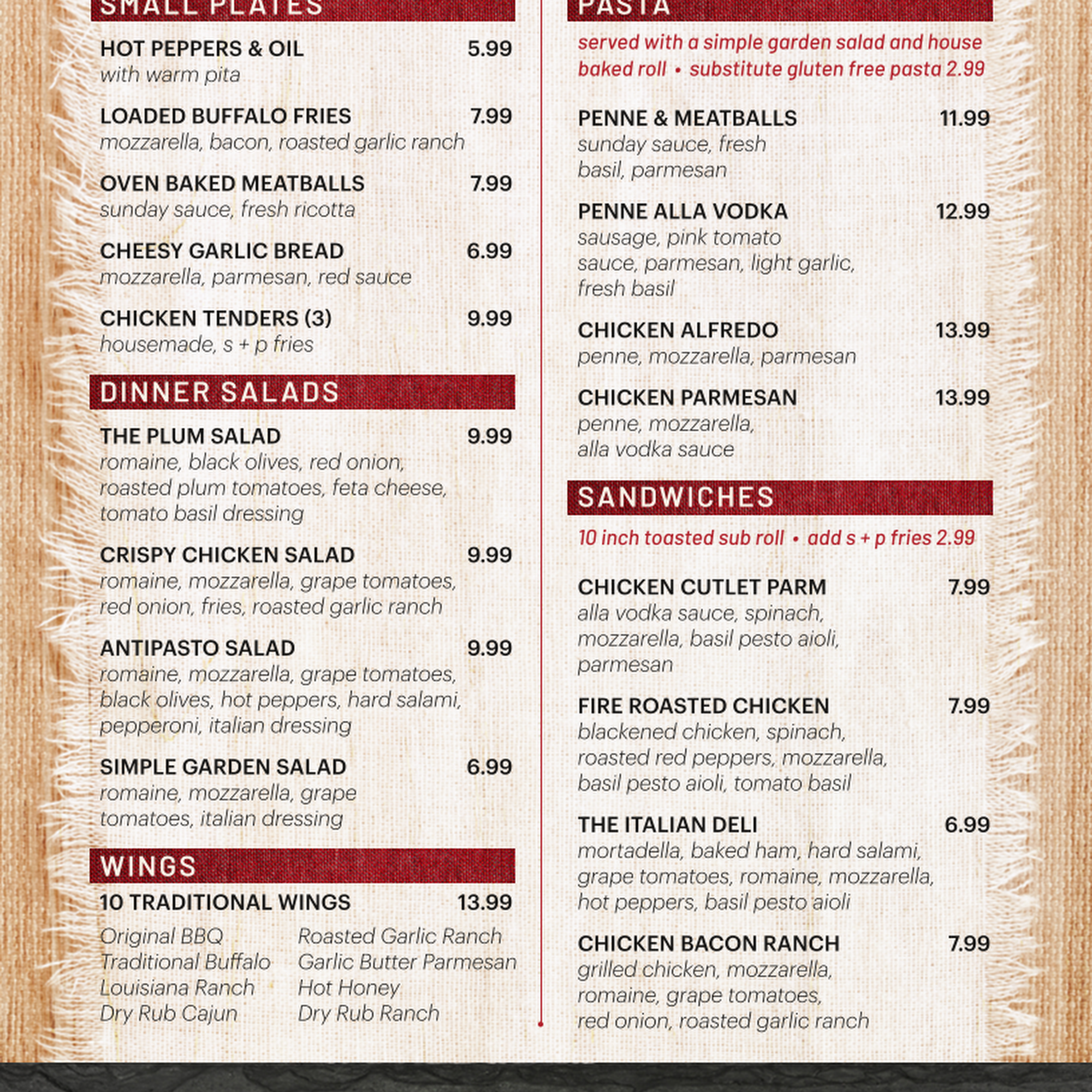 Red Plum Pizza & Pasta
