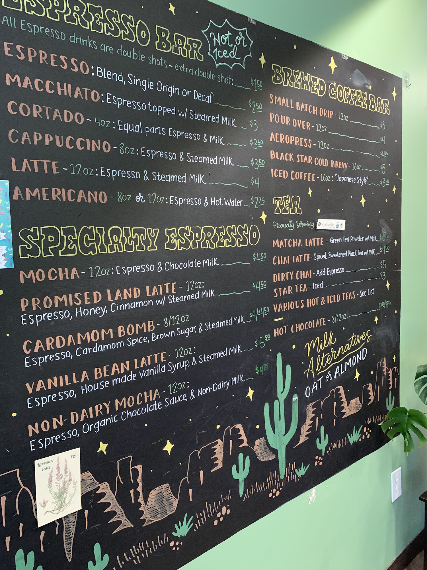 Phoenix Coffee Company Menu