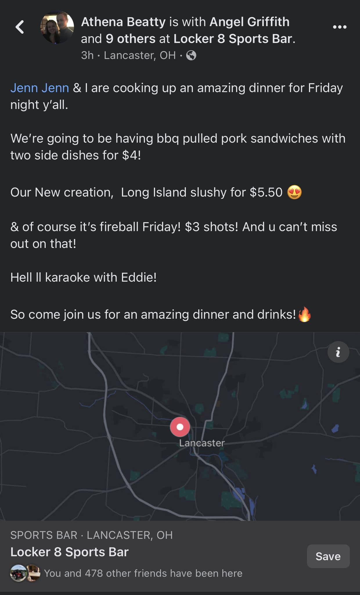 Locker 8 Sports Bar Menu