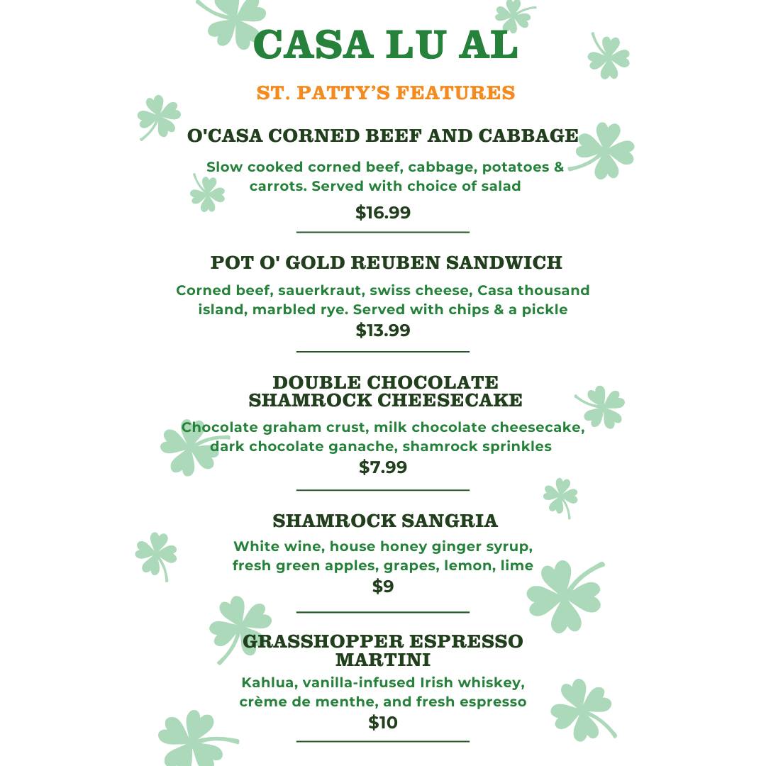 Casa Lu Al Menu