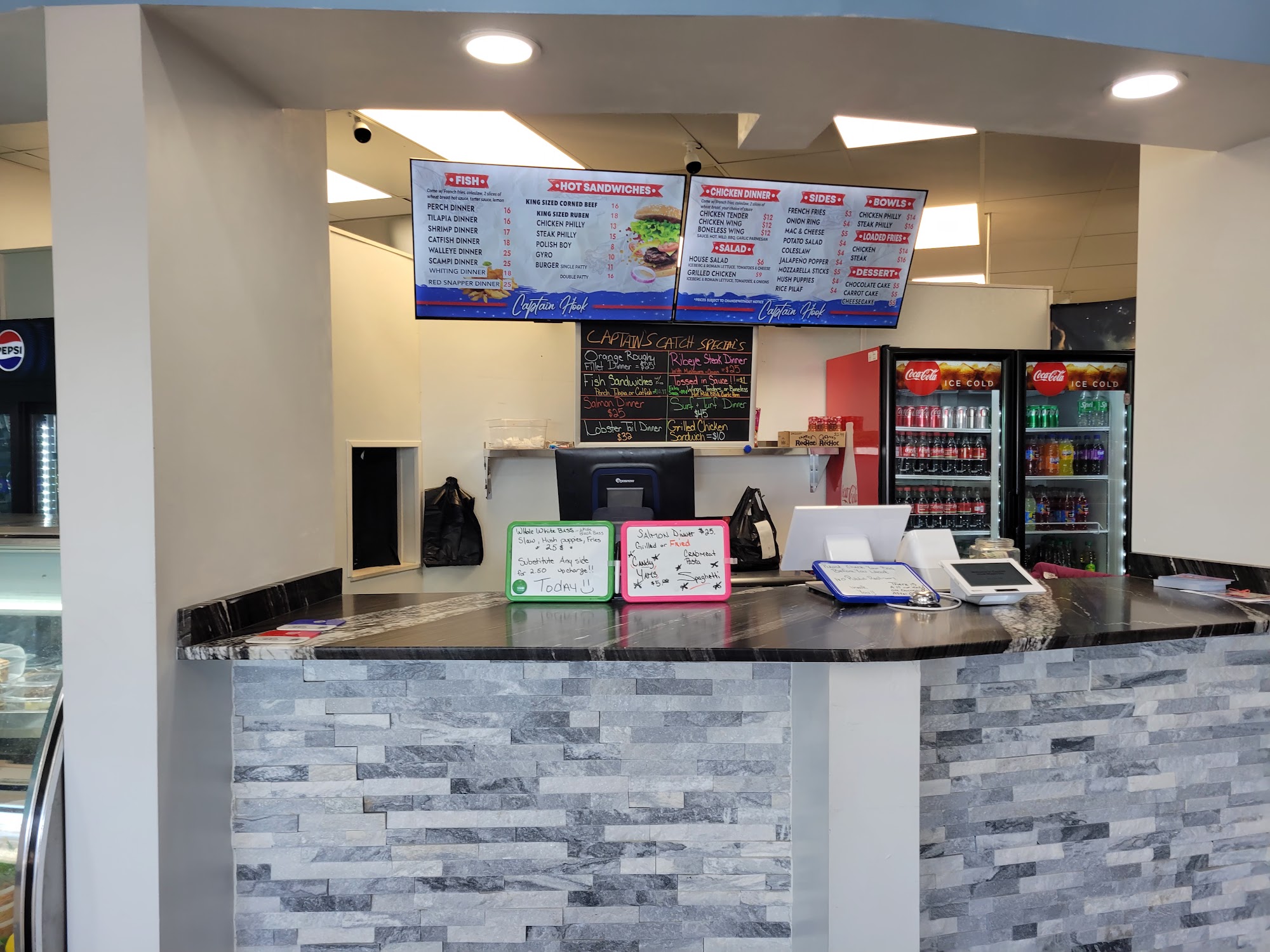 Captain Hooks Seafood & Grill Menu
