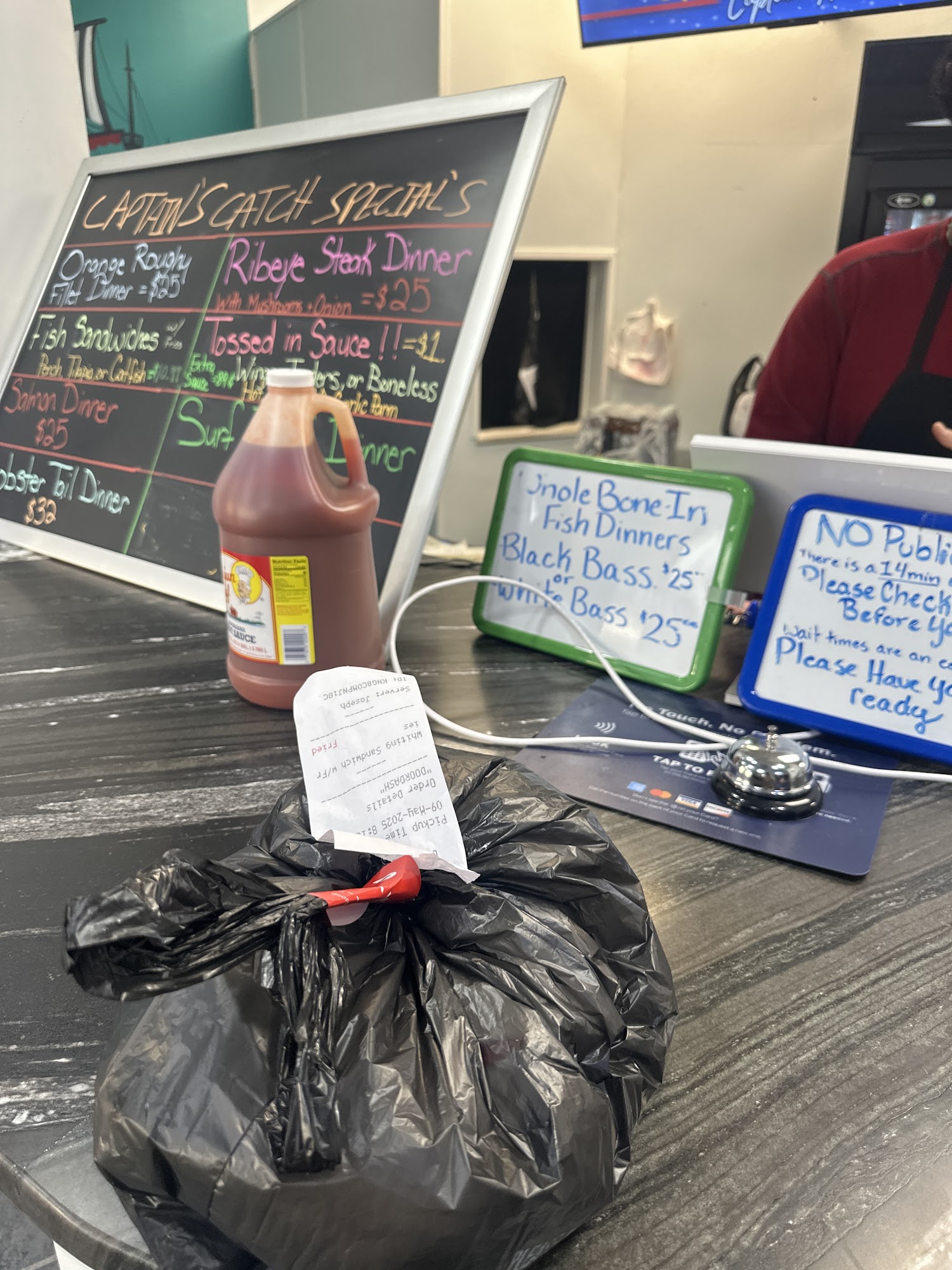 Captain Hooks Seafood & Grill Menu
