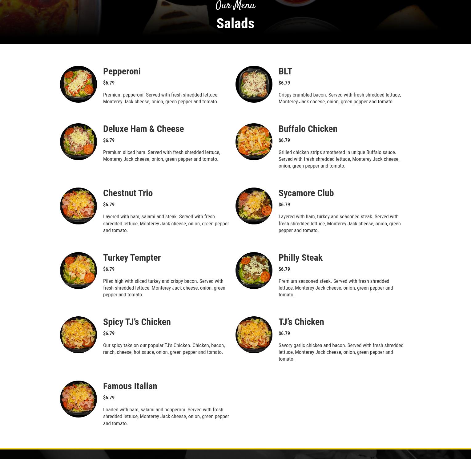 Elmo's Pizza & Subs Menu