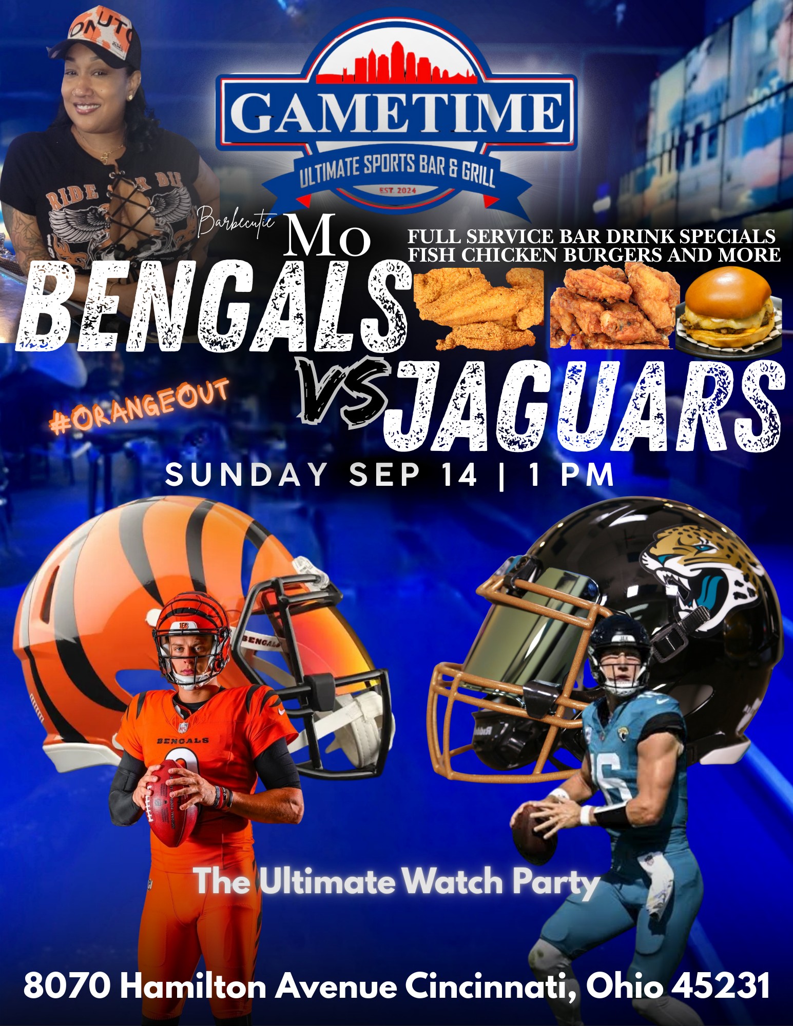 Gametime Sports Bar Menu