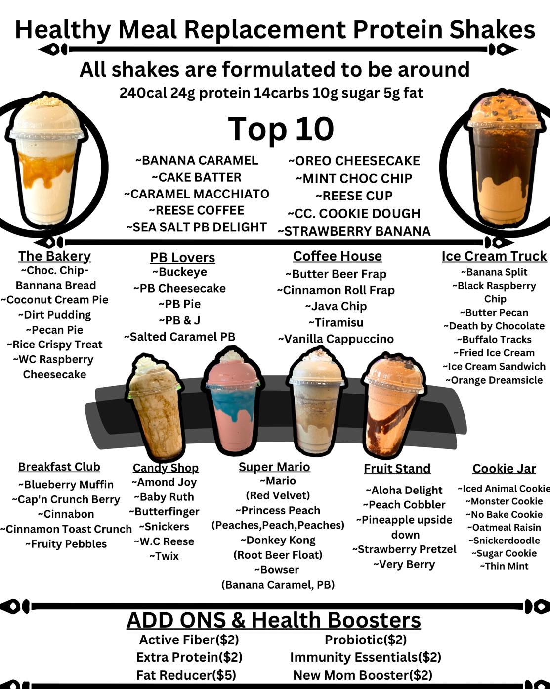 Fitmix Nutrition Studio Local - An Herbalife Shop Menu