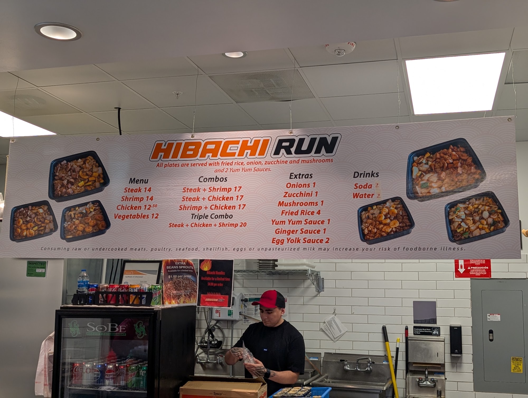 Hibachi Run Menu