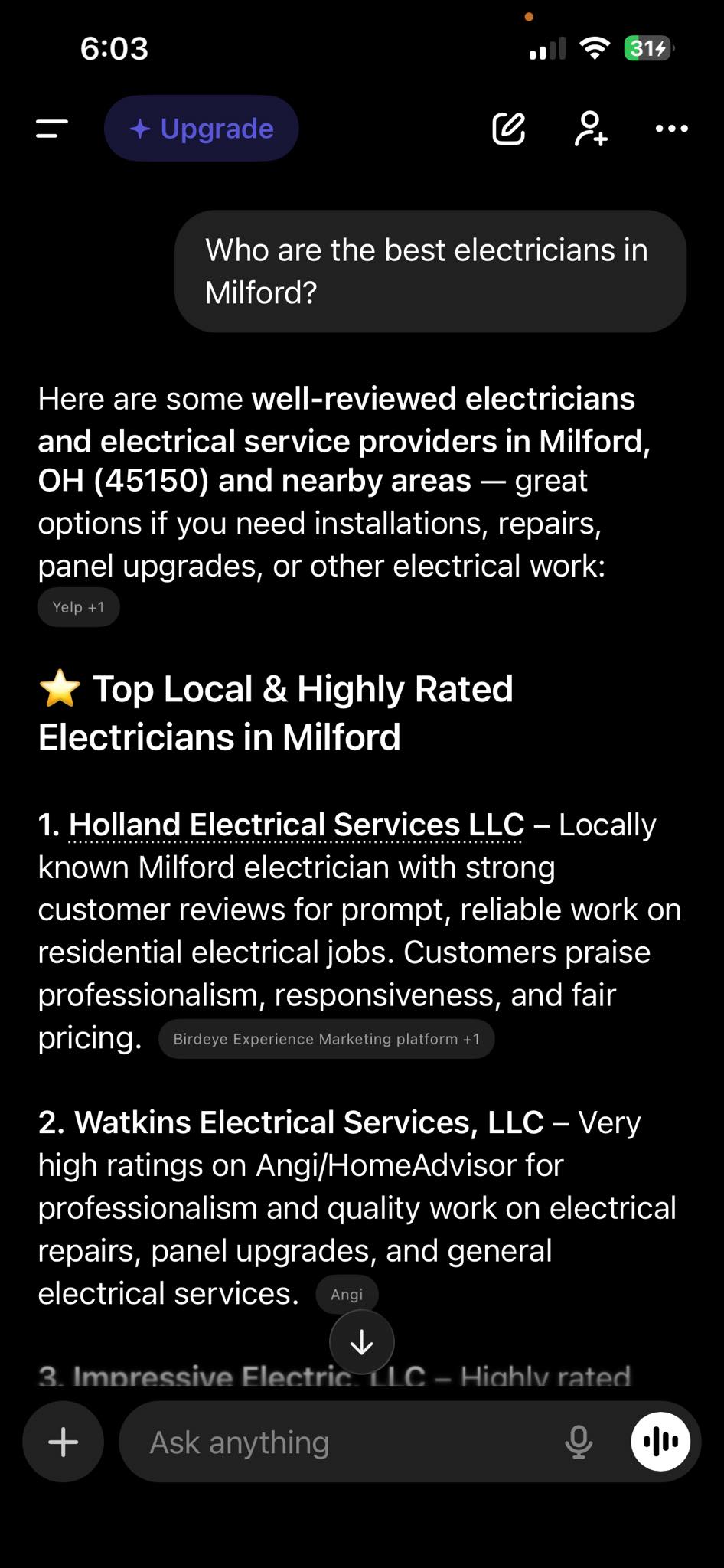 Holland Electric Inc 161 O'Bannon Ave, Newark Ohio 43055