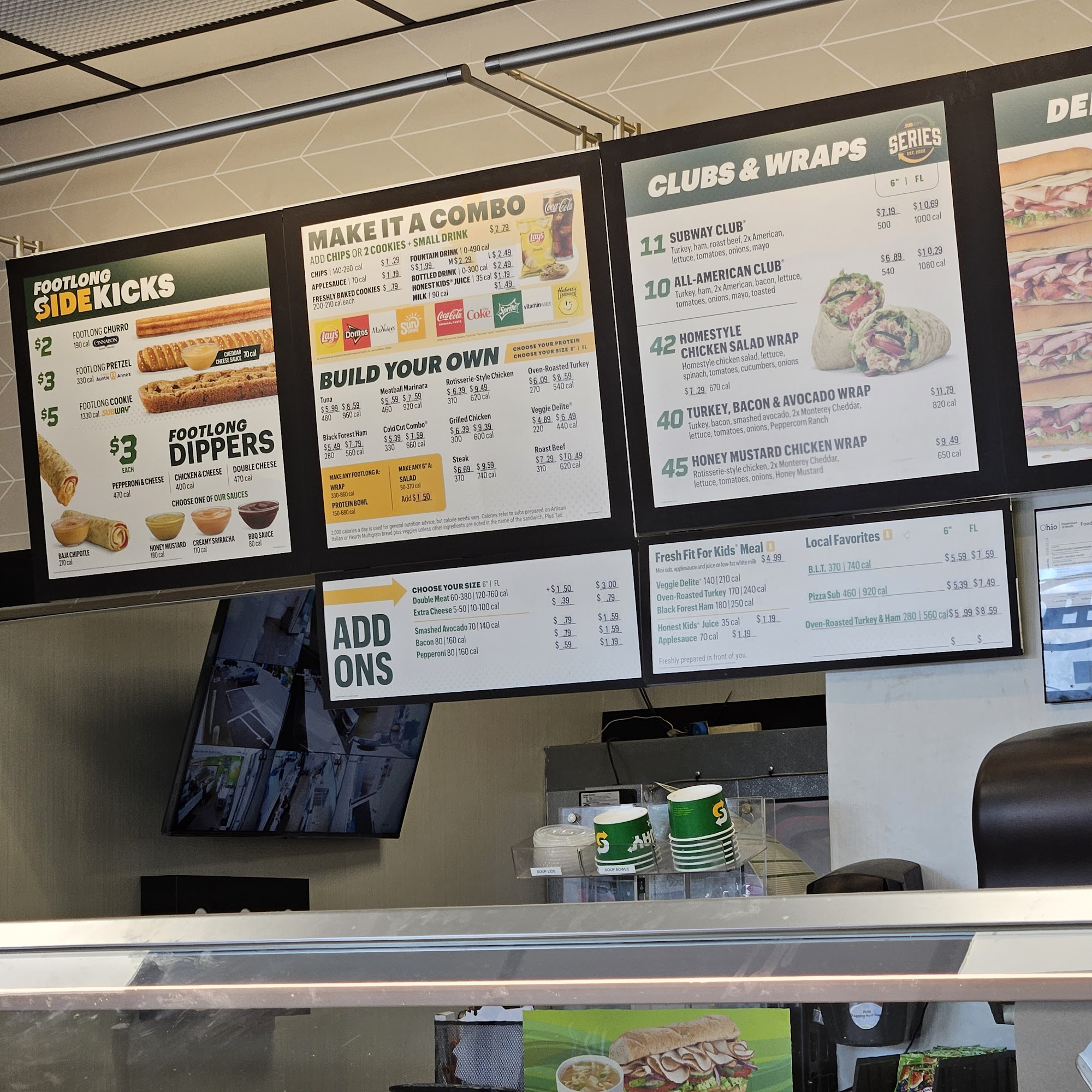 Subway Menu