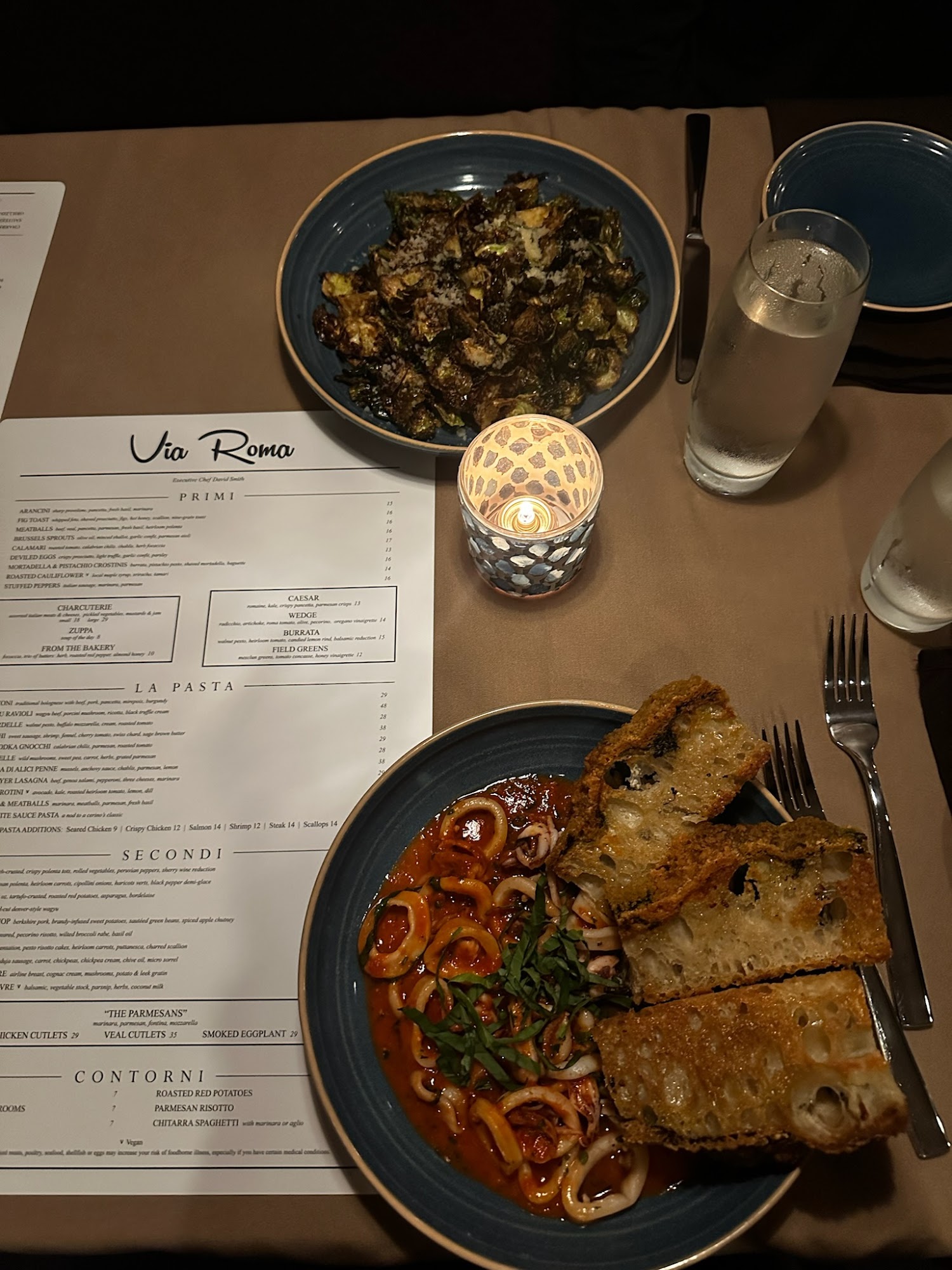 Via Roma Event Center & Restaurant Menu