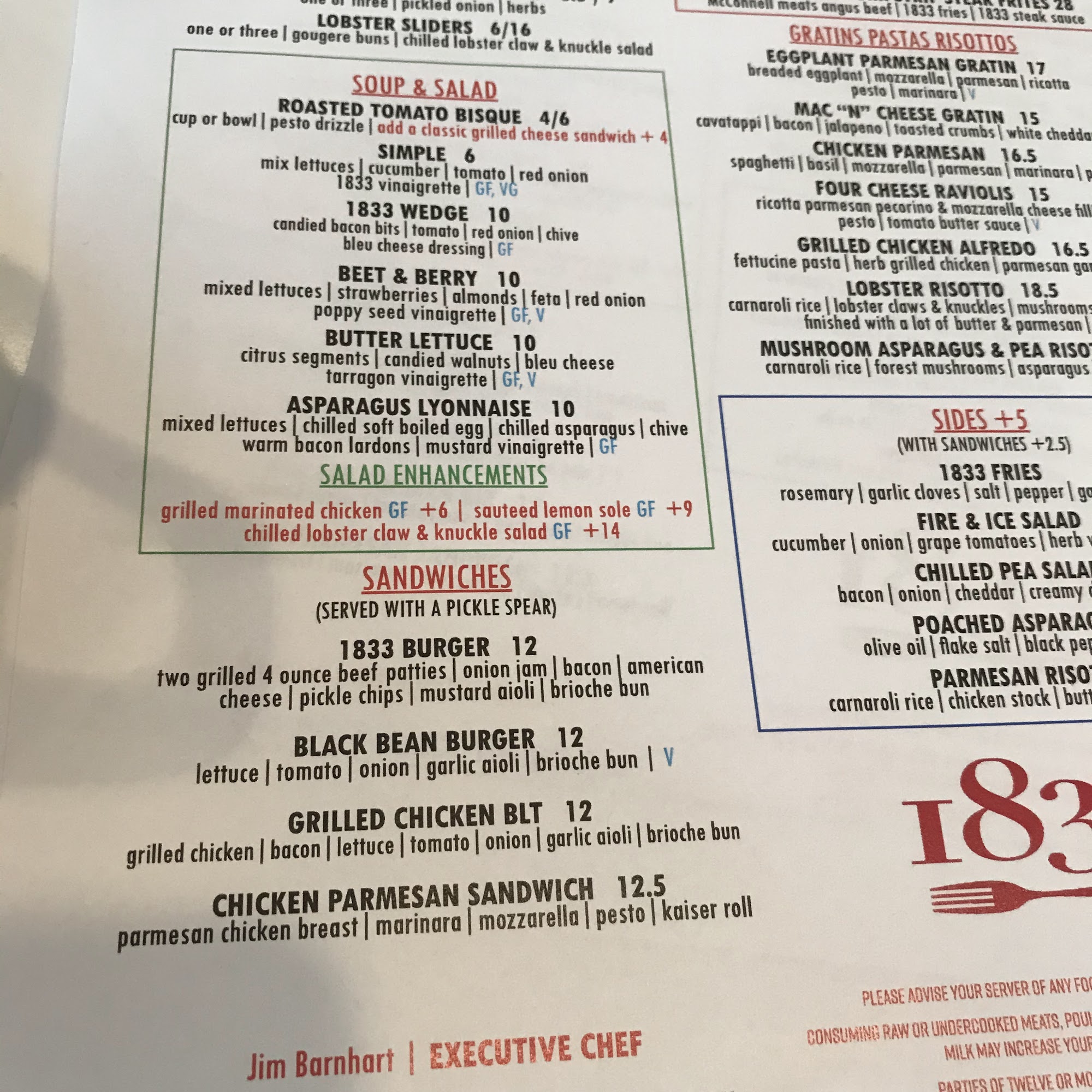 1833 Restaurant At The Hotel At Oberlin Oberlin