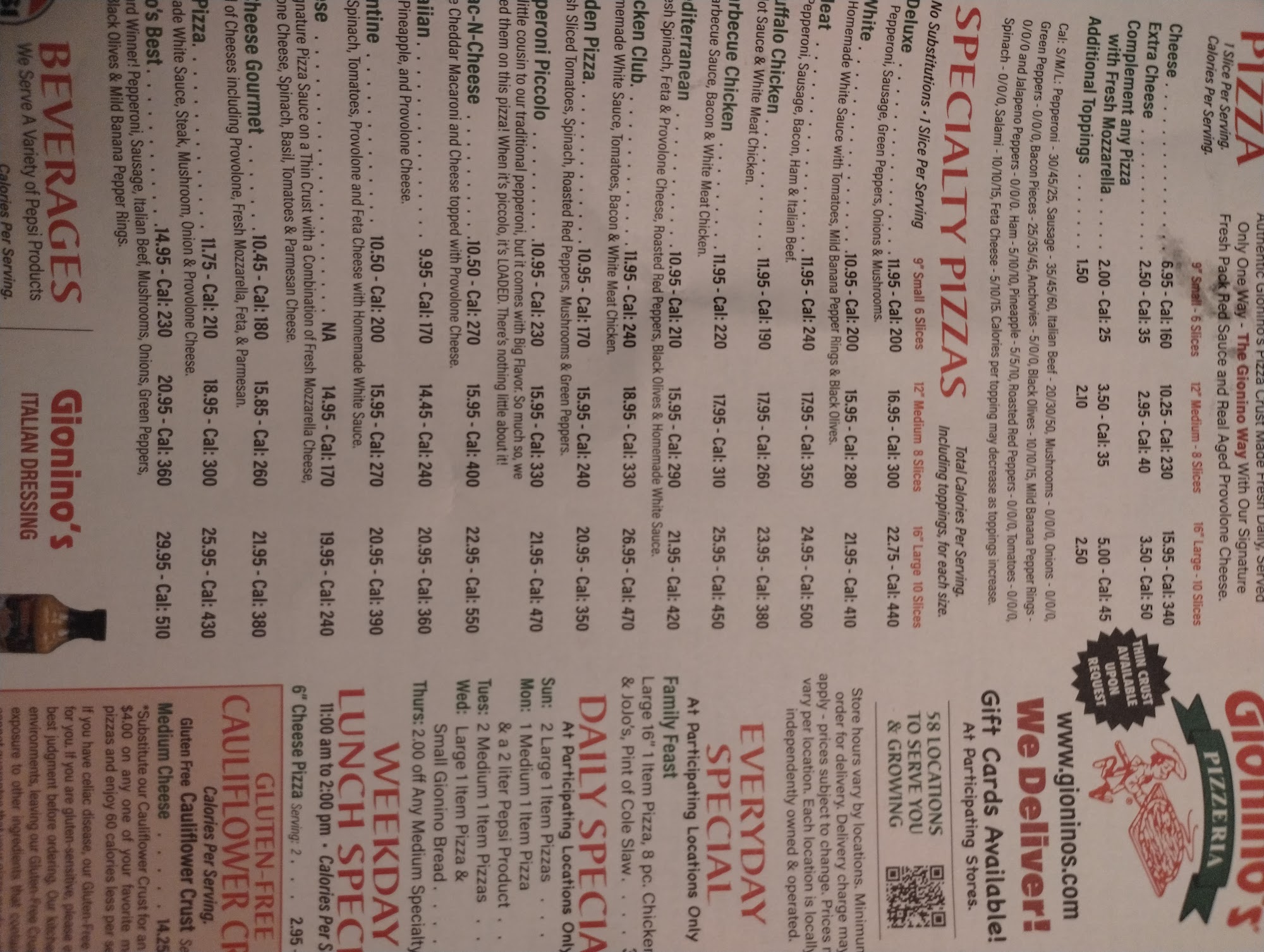 Gionino's Pizzeria Orrville