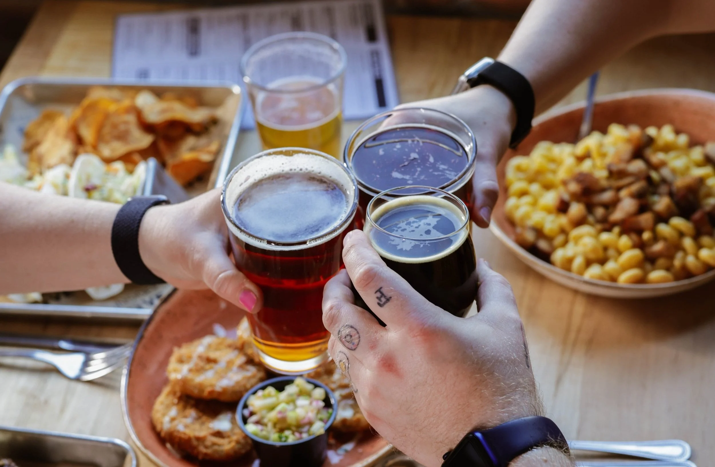 Inside the Five Brewing Co. Menu