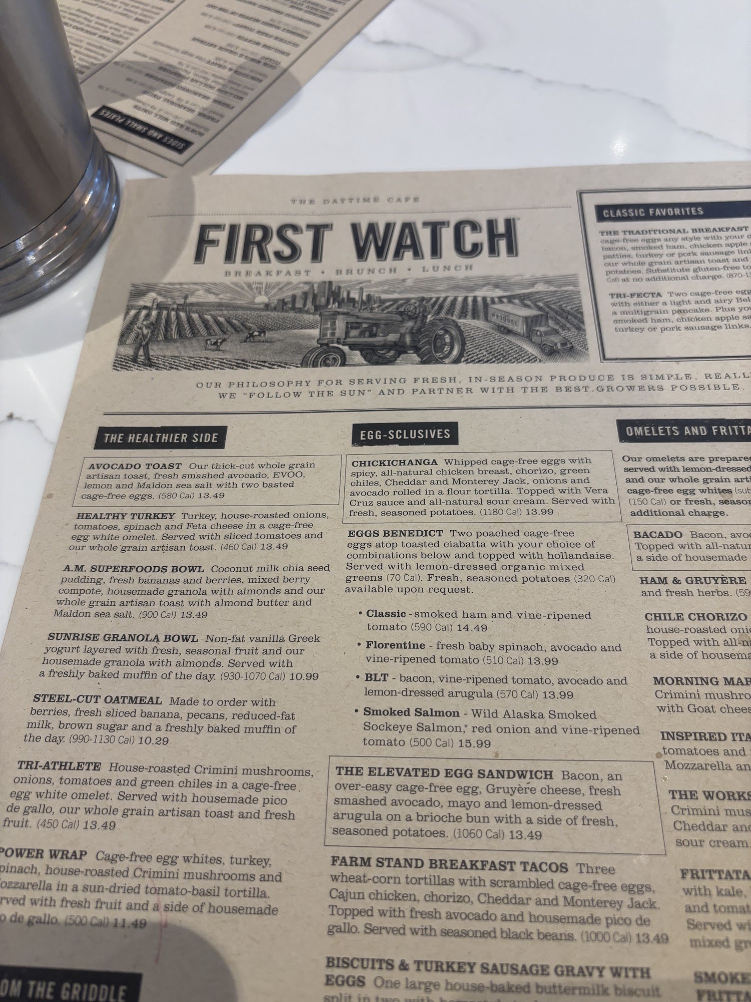 First Watch Menu