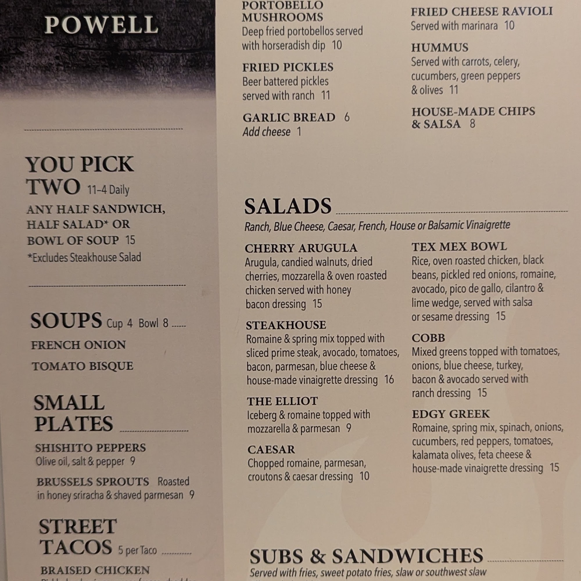 Elliot's Wood Fired Kitchen & Tap Powell