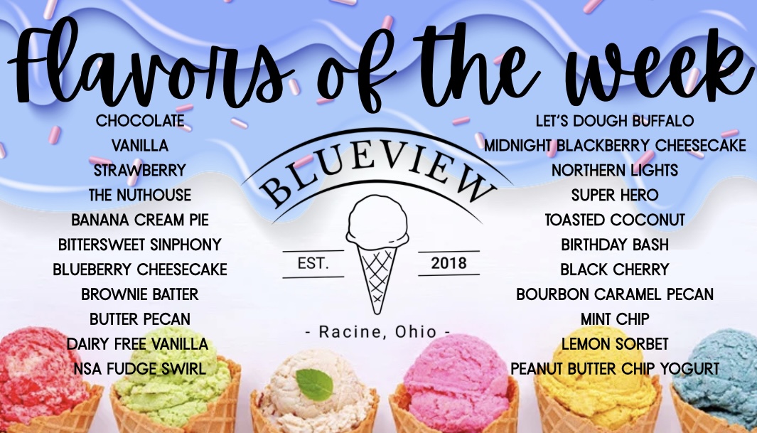 Blueview Outdoors Menu