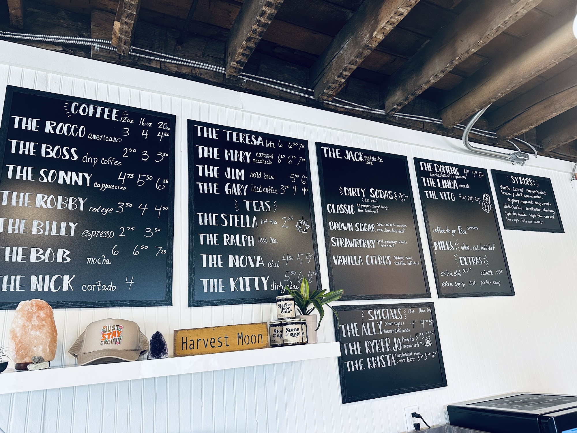 Harvest Moon Cafe Menu