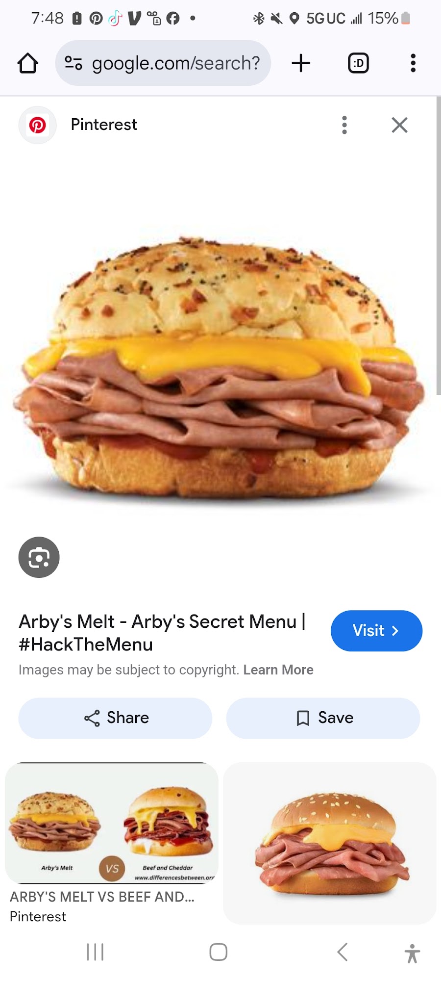 Arby's Menu