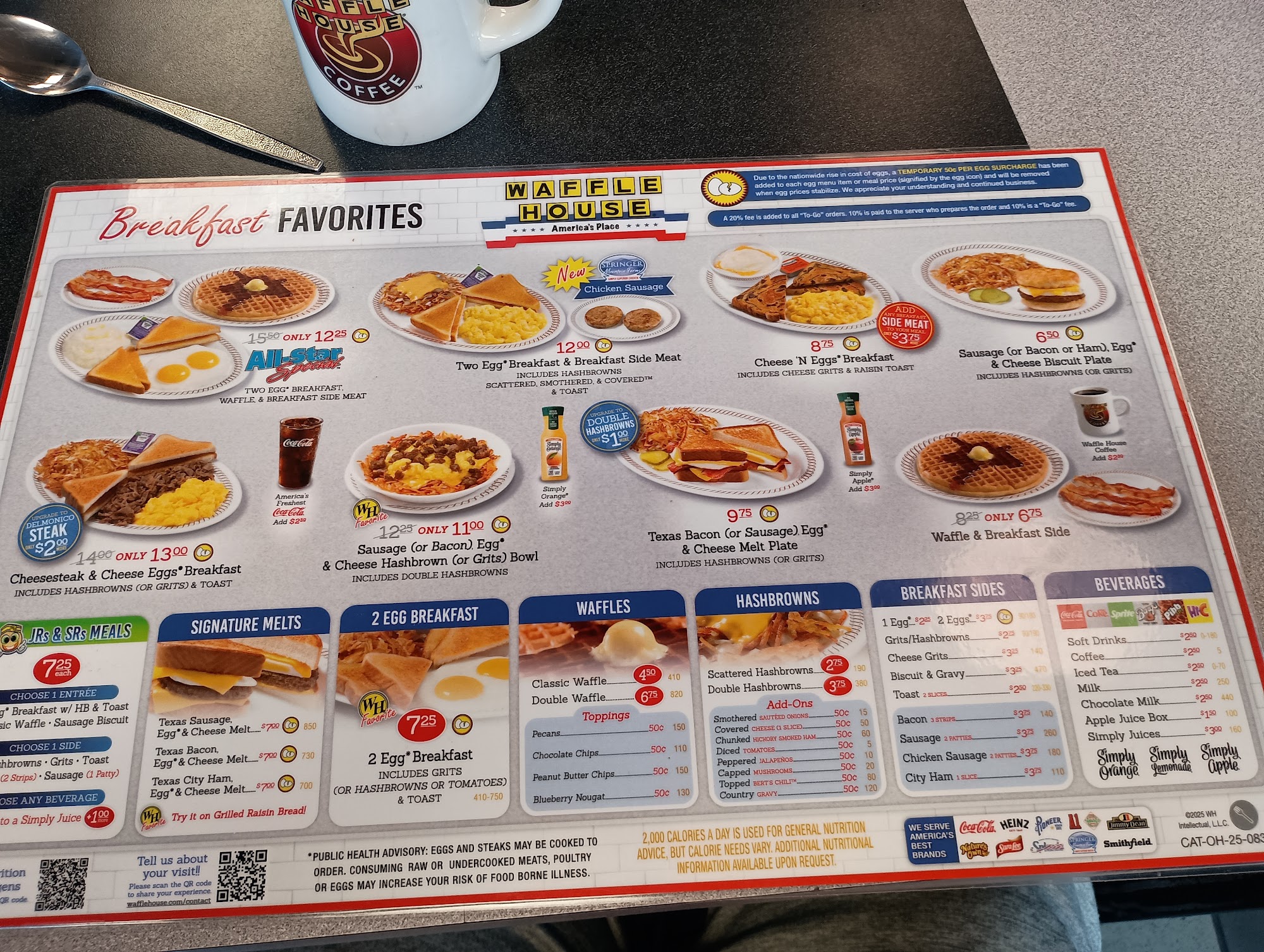 Waffle House Menu