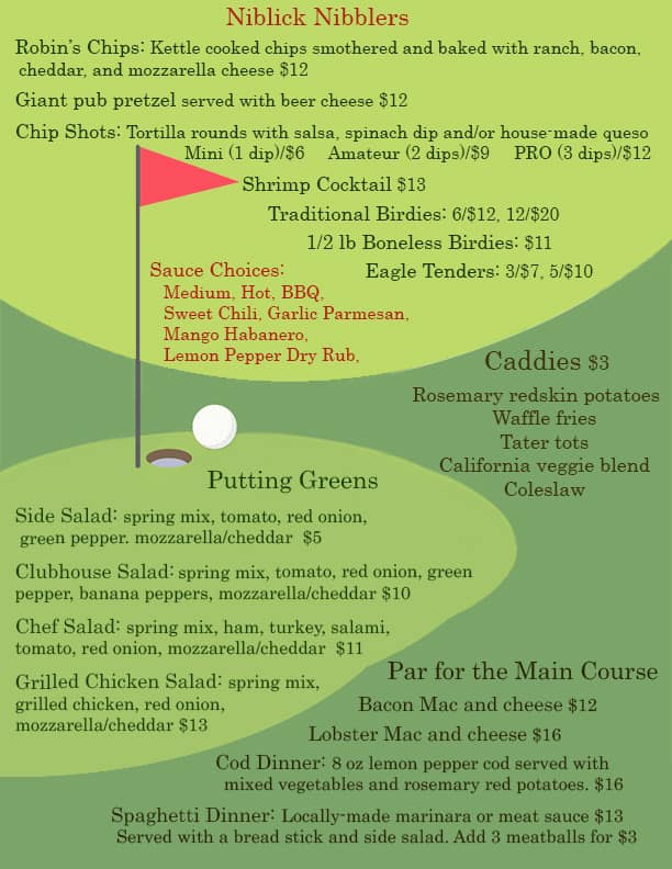Broken Niblick Menu