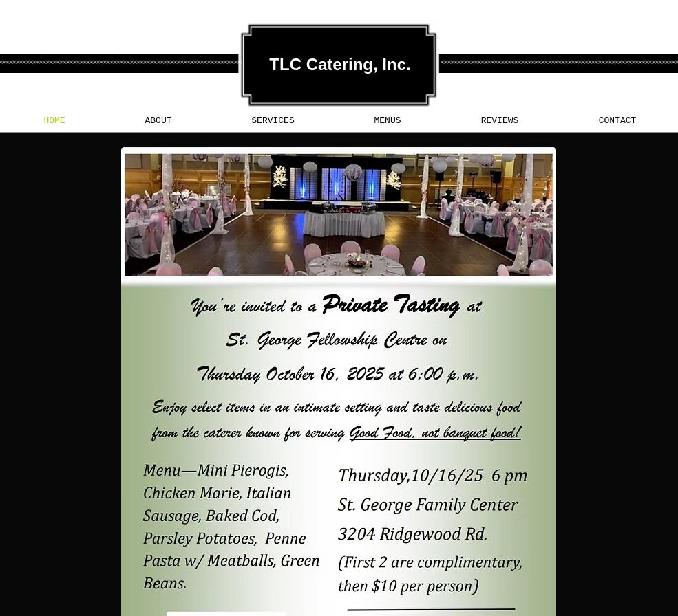 TLC Catering Menu
