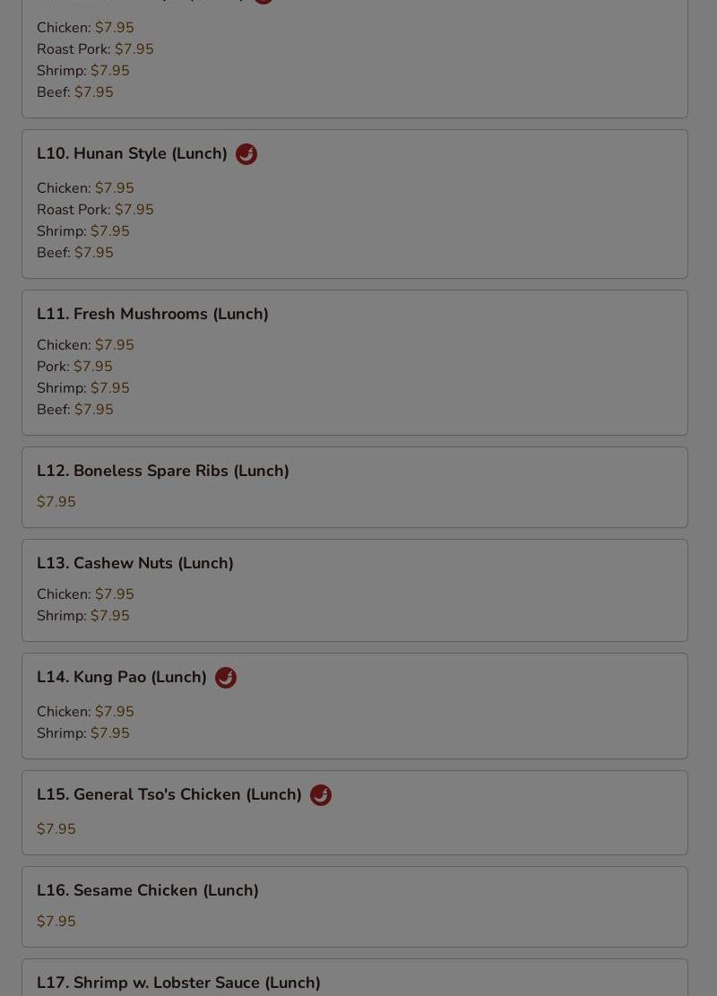 New China House Menu