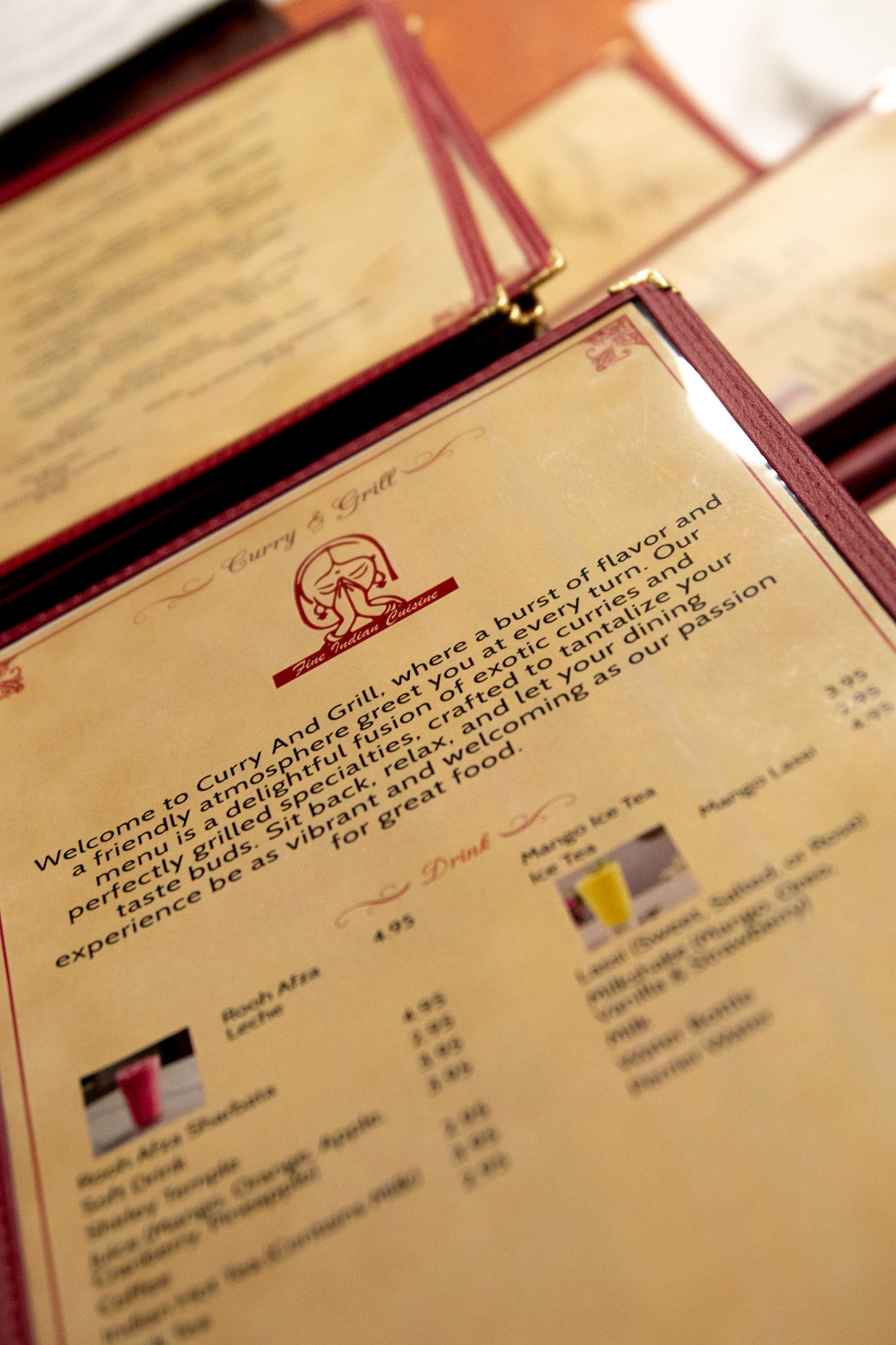 Curry and Grill Menu