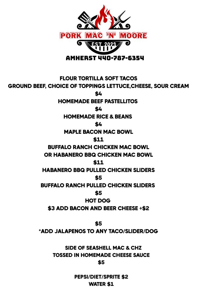 Muffleheads Brewing Company Menu