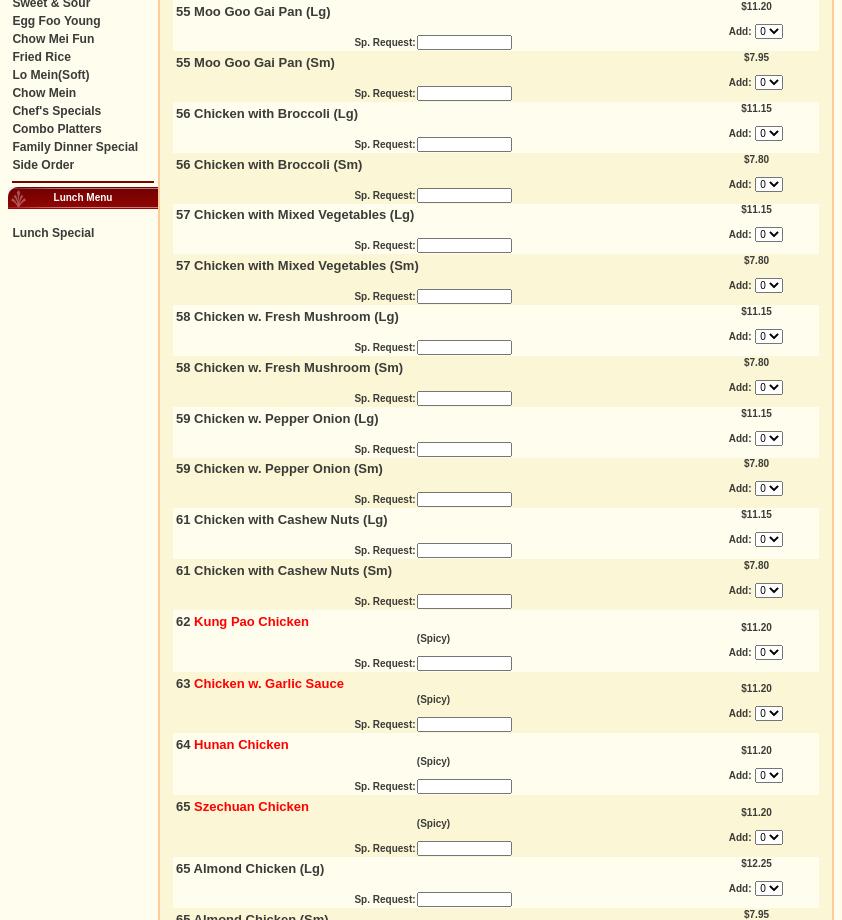 Fortune Kitchen Menu