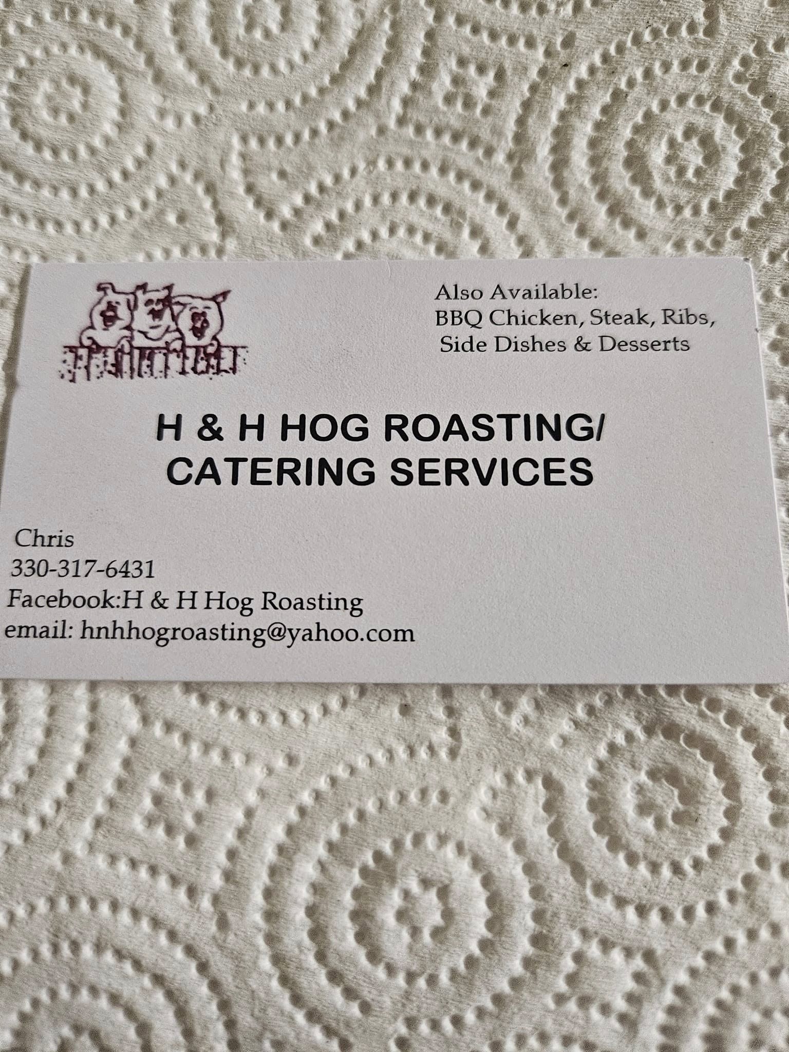 H & H Hog Roasting Menu