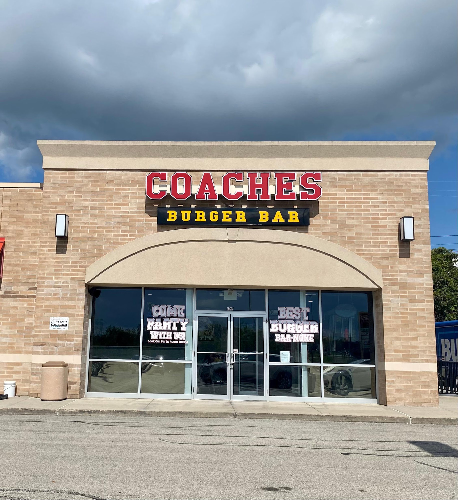 Coaches Burger Bar Menu