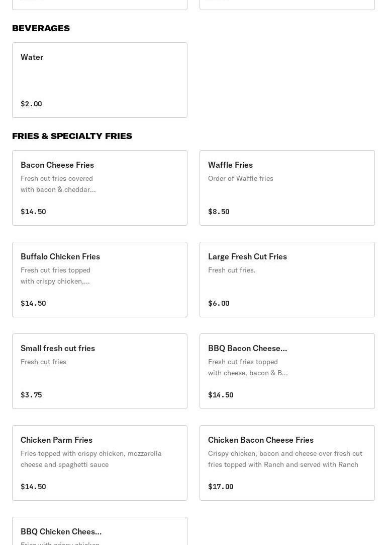 Youngstown Pizza Company Menu