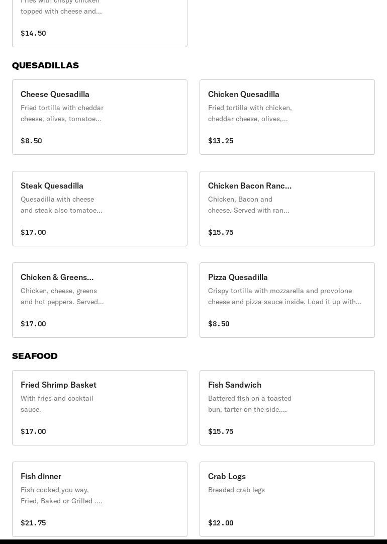 Youngstown Pizza Company Menu