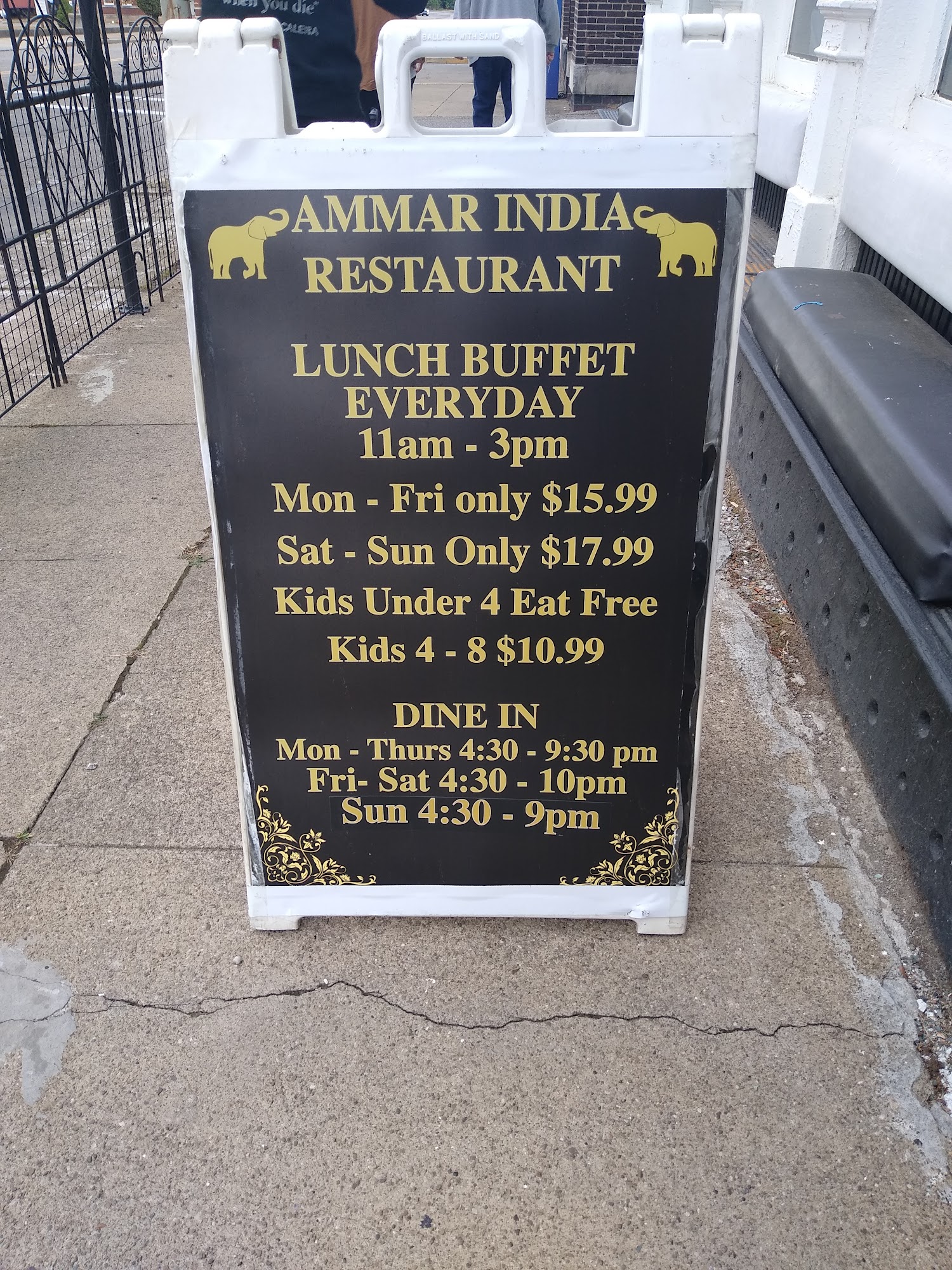 Ammar India Restaurant Menu