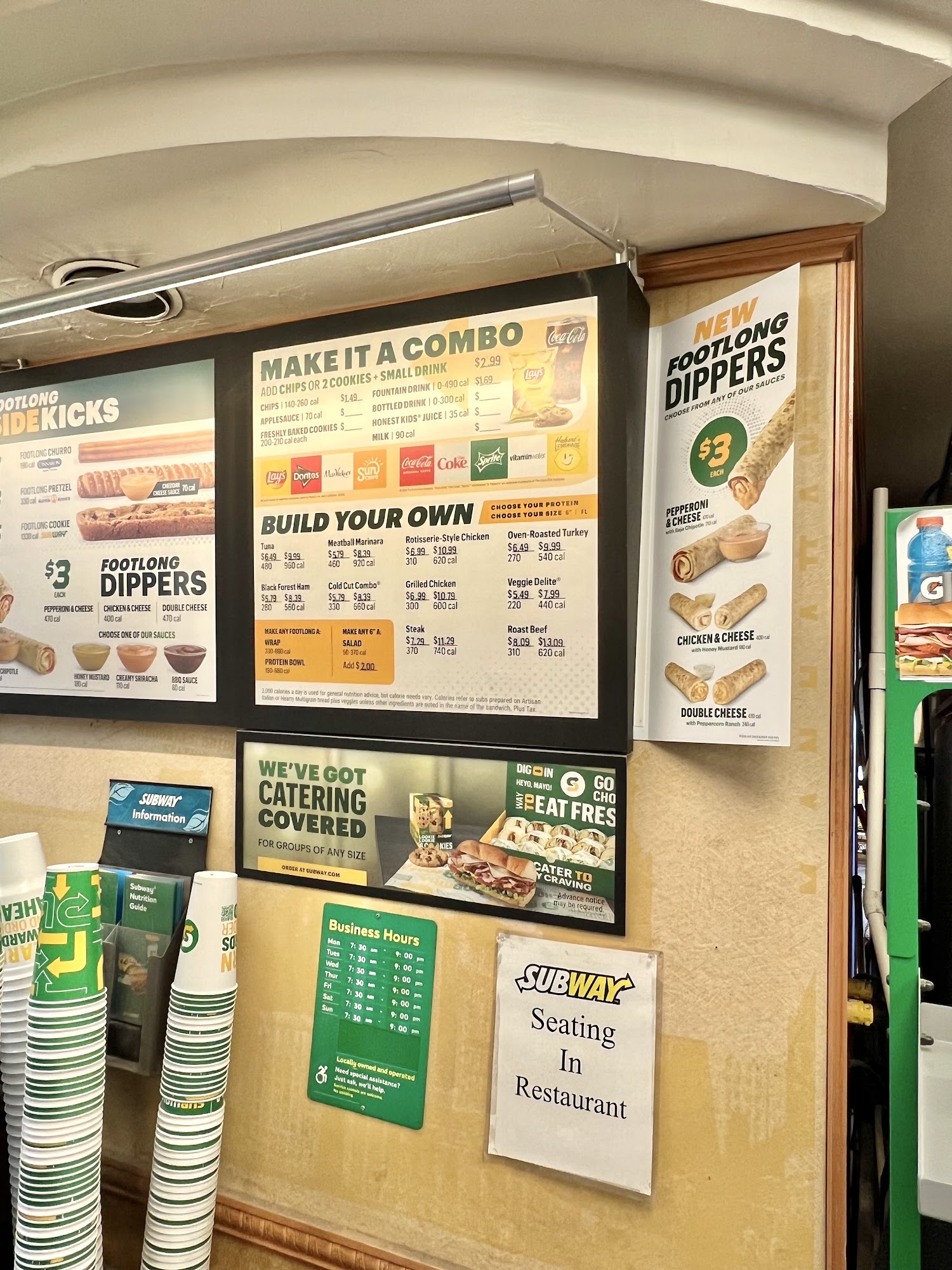 Subway Menu