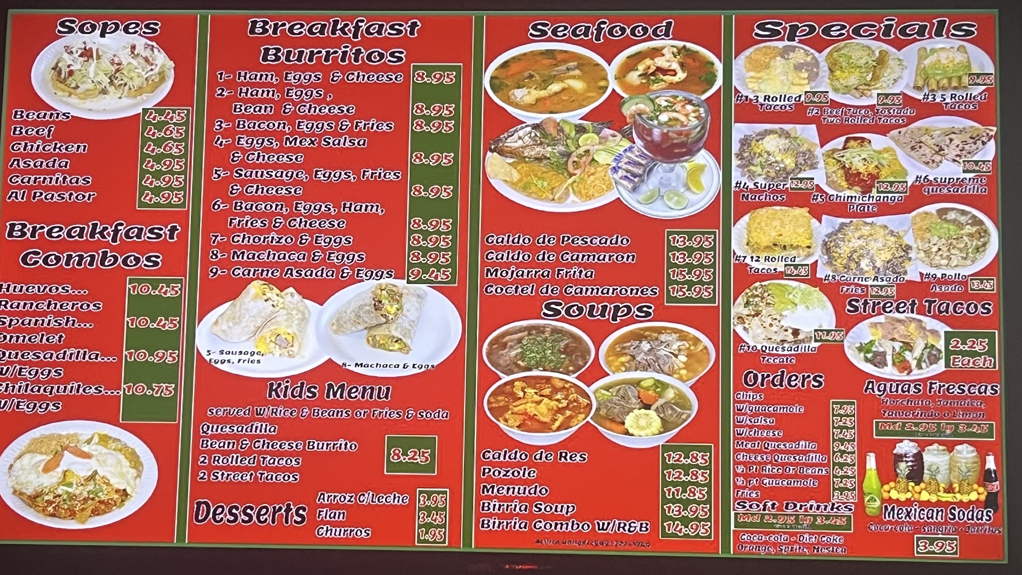 Los Victor’s Mexican Food California Style #19 Menu