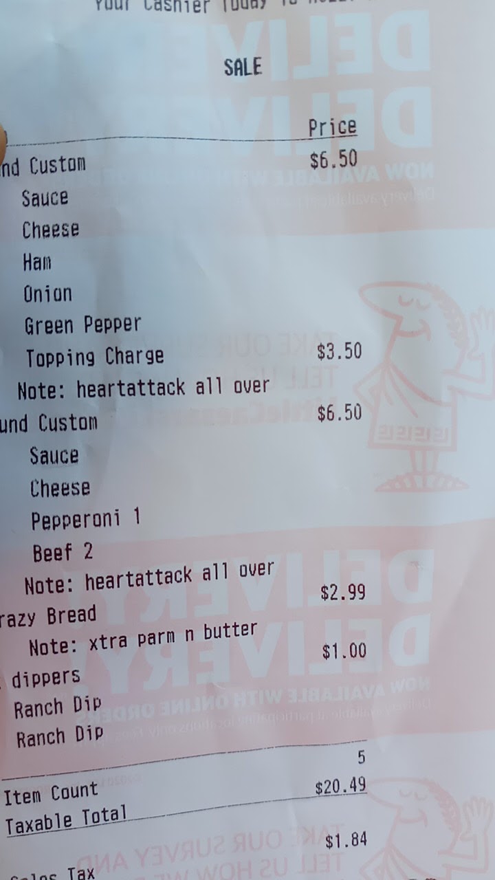 Little Caesars Pizza Menu