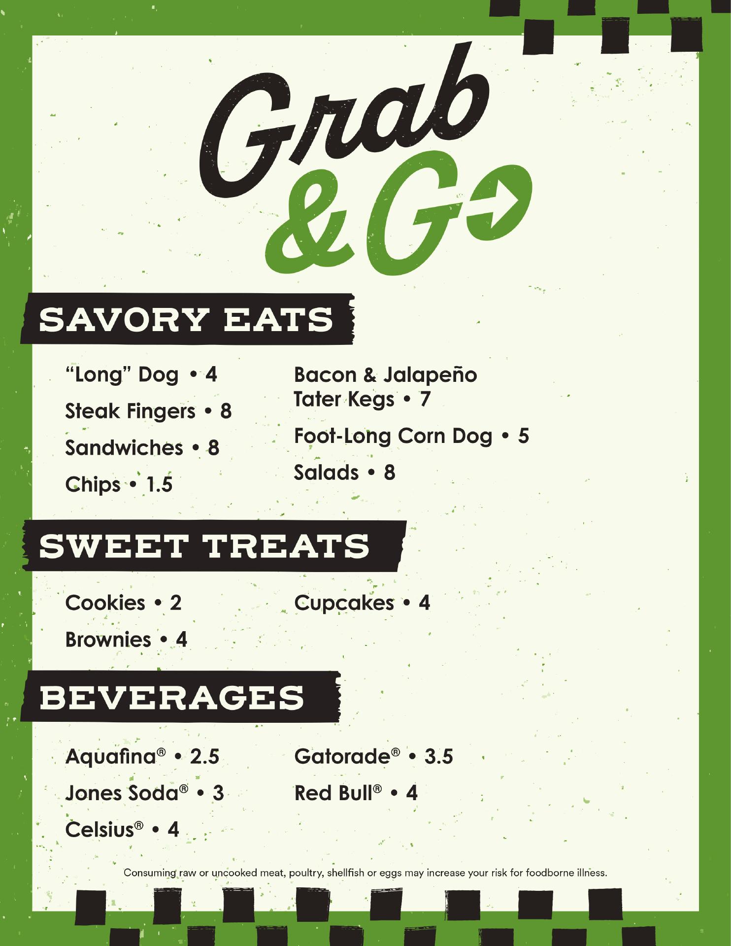 Dog Iron Saloon Menu