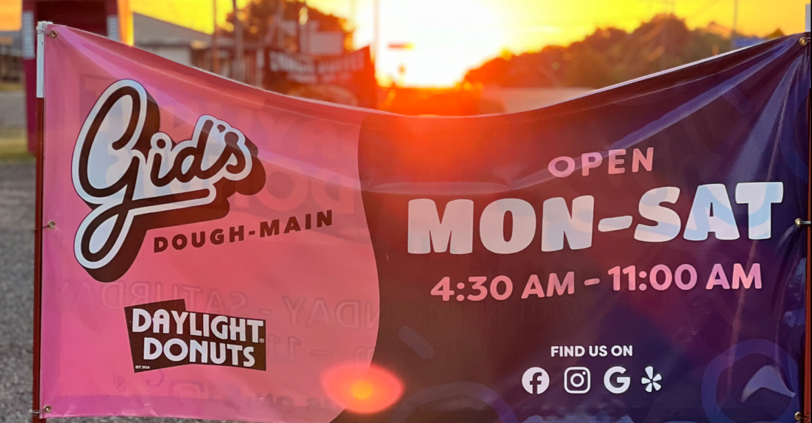 Gid’s Dough-Main Yale Daylight Menu