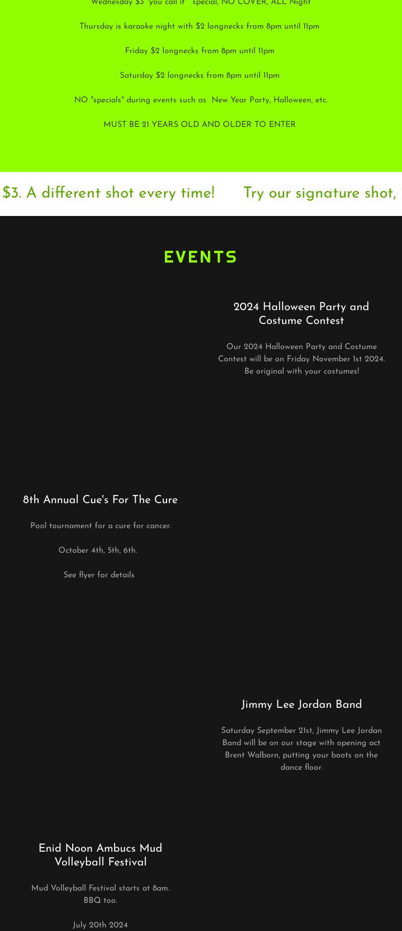 CW Scooters of Enid Menu