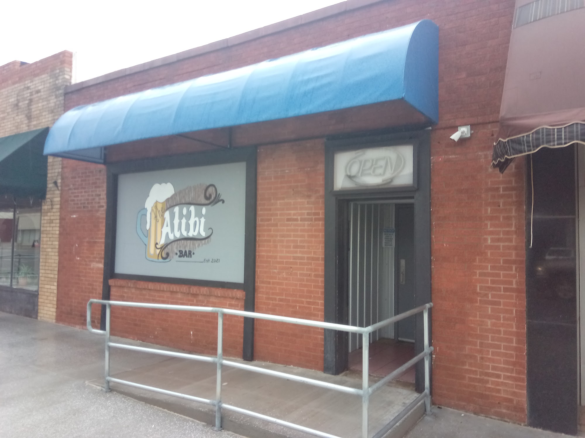 The Alibi Bar Menu