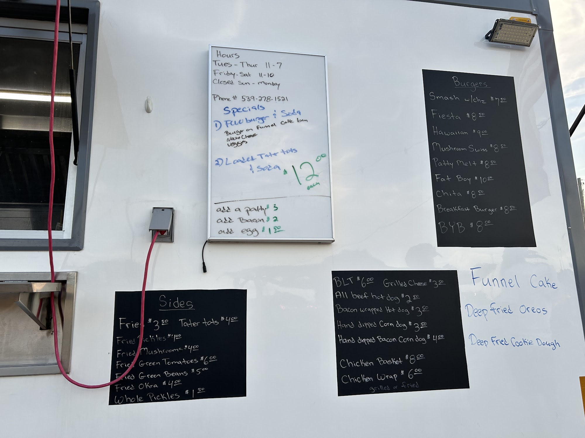 Night Owls Diner Menu