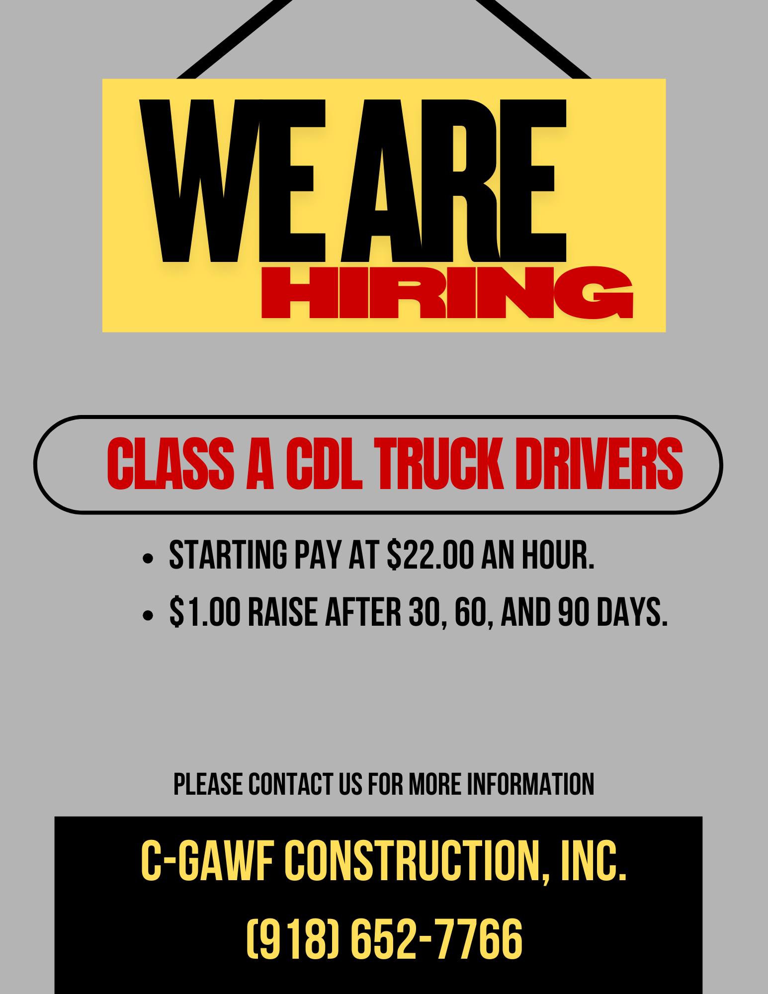 C Gawf Construction Unnamed Road, Henryetta Oklahoma 74437