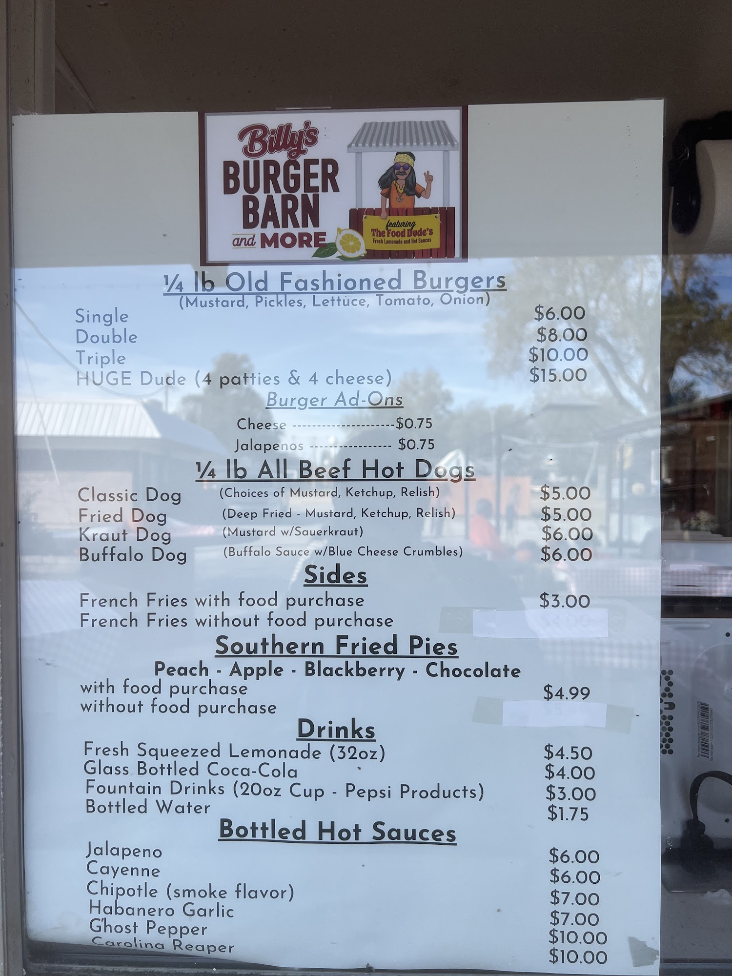 Burger Barn & More Menu
