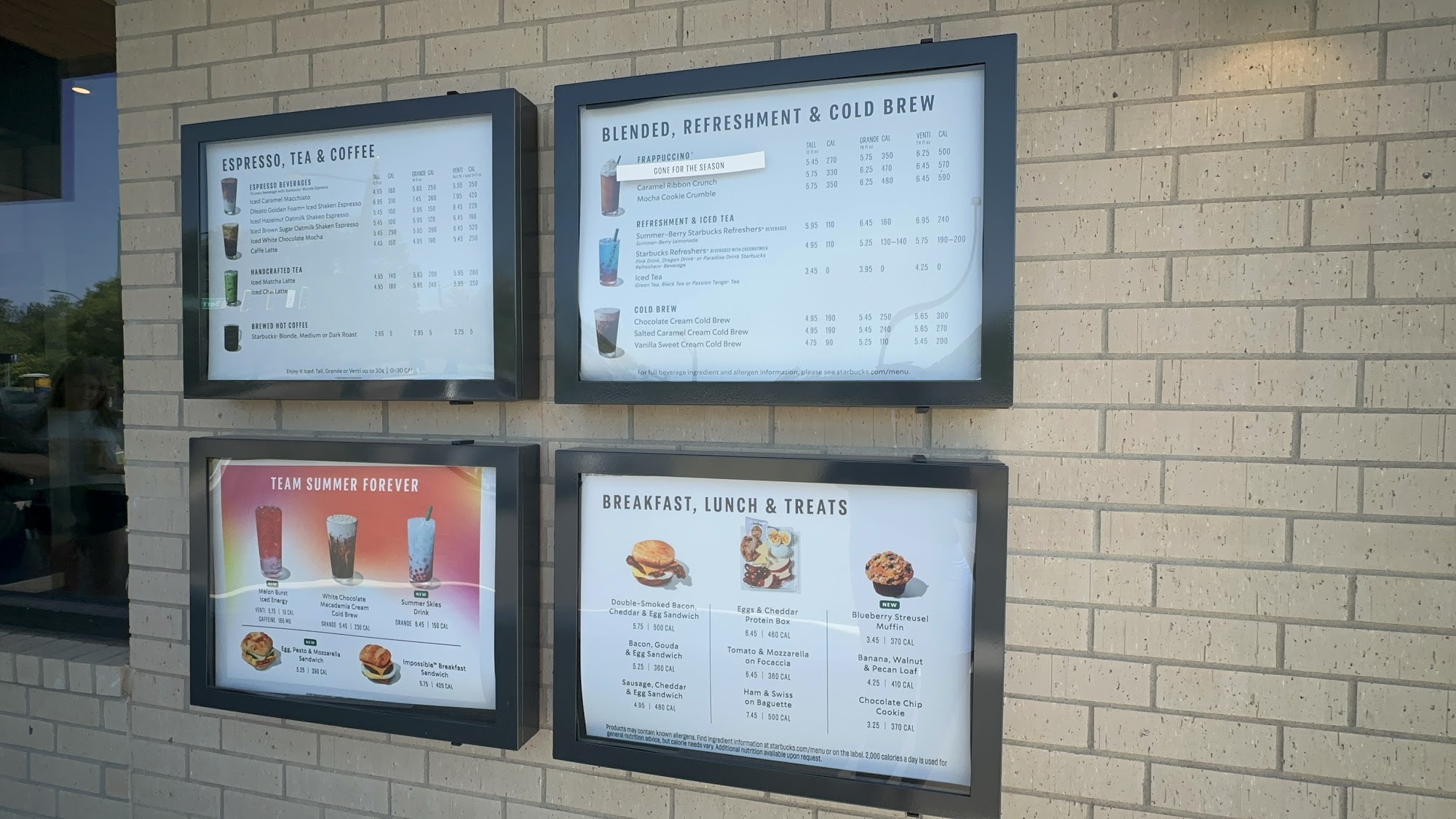Starbucks Menu