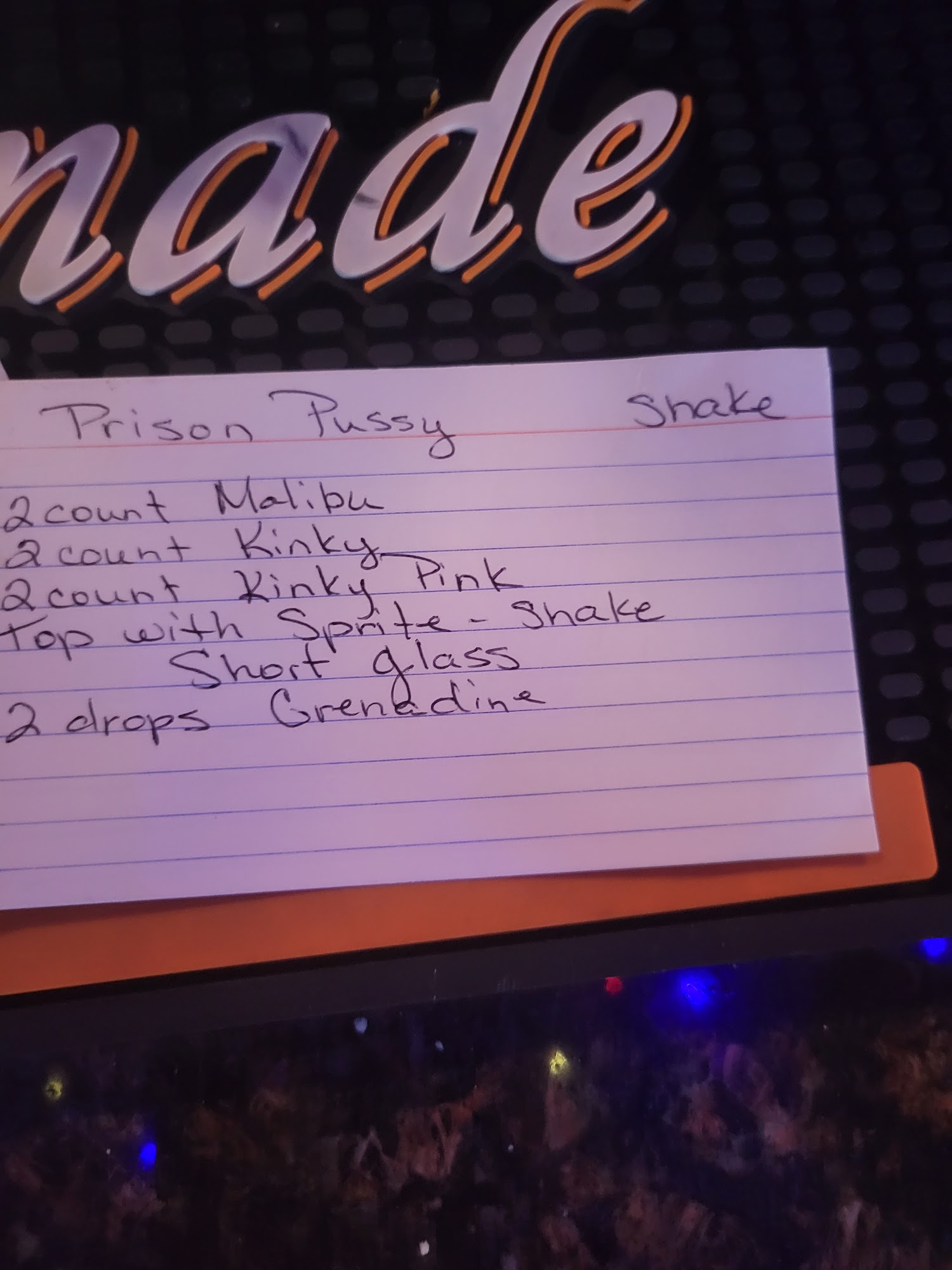 The Aloha Backyard Menu