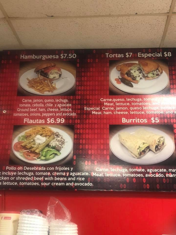 La Duranguense Menu