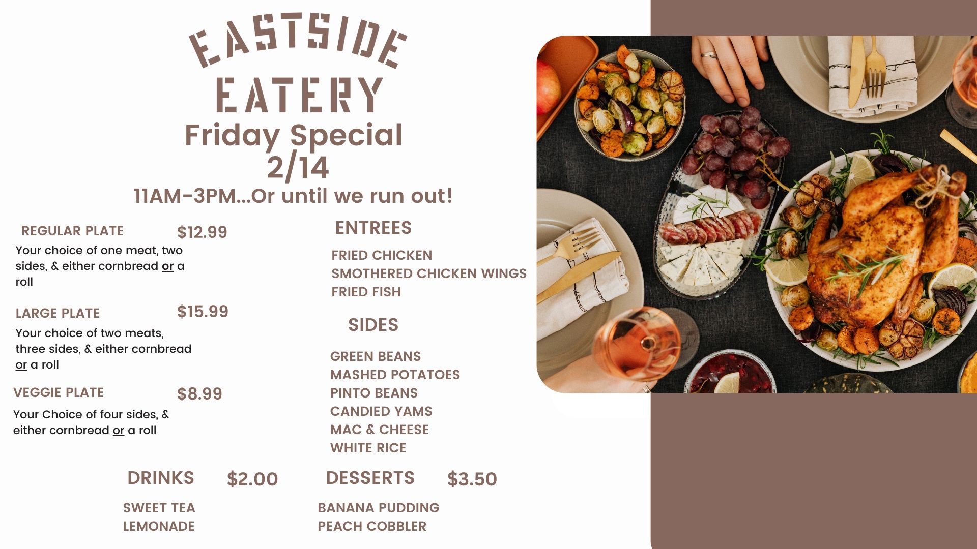 Eastside Eatery Menu