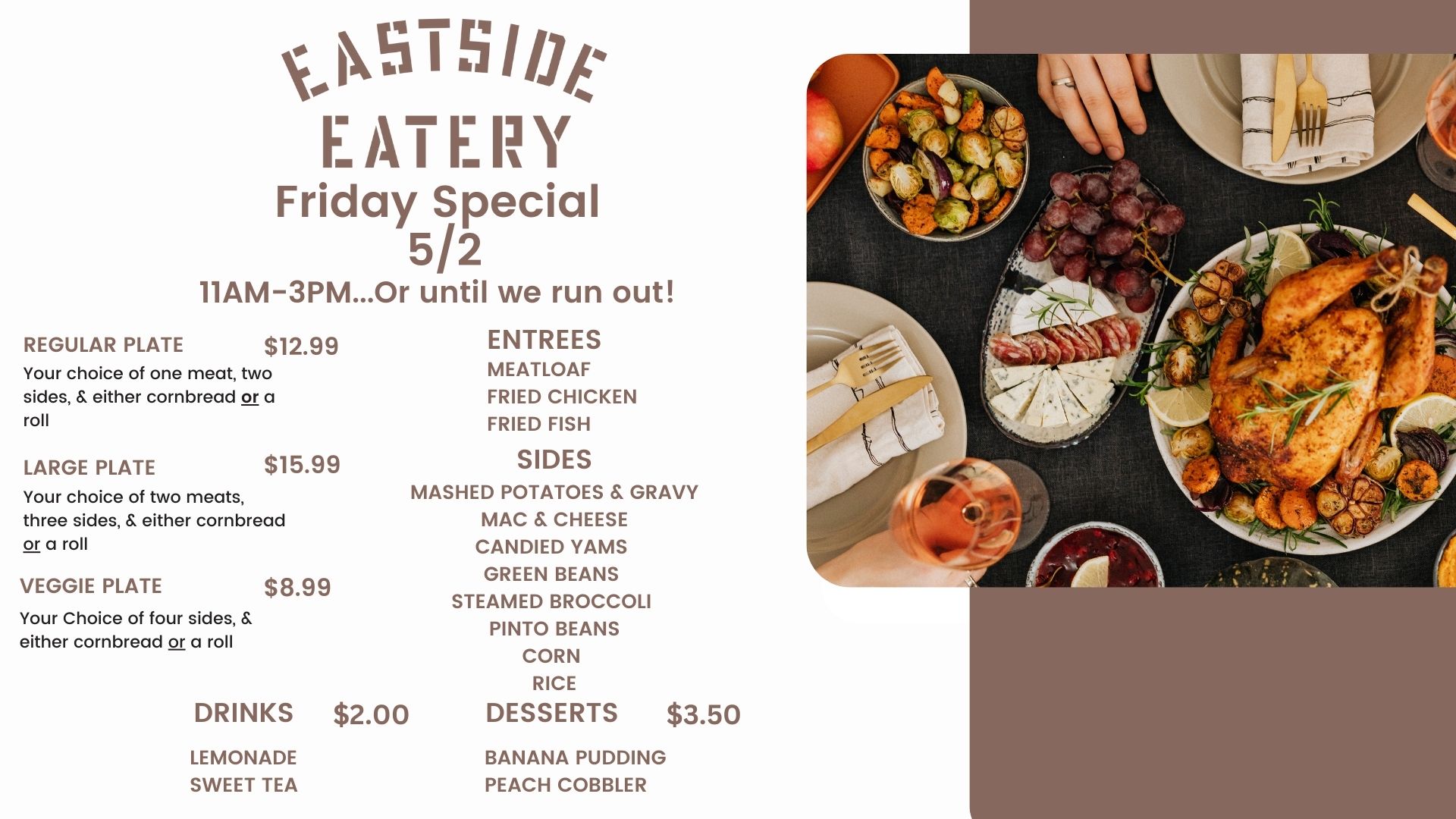 Eastside Eatery Menu
